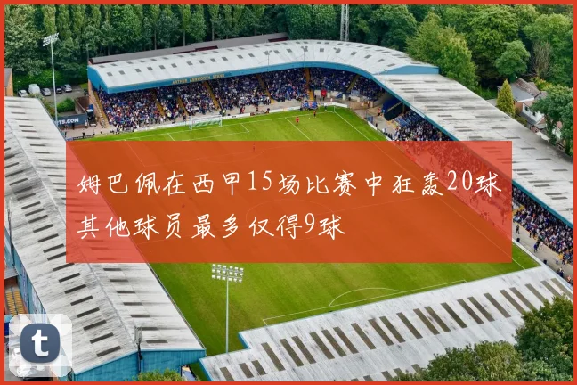 姆巴佩在西甲15场比赛中狂轰20球其他球员最多仅得9球
